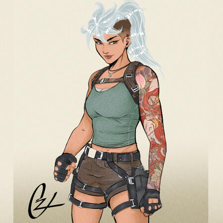 Ela (OC) x Unified Lara - Skidstung